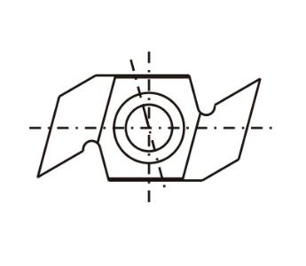 Notskjær HM-T06MF 34X16X4,0mm