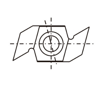 Notskjær HM-T06MF 34X16X4,0mm