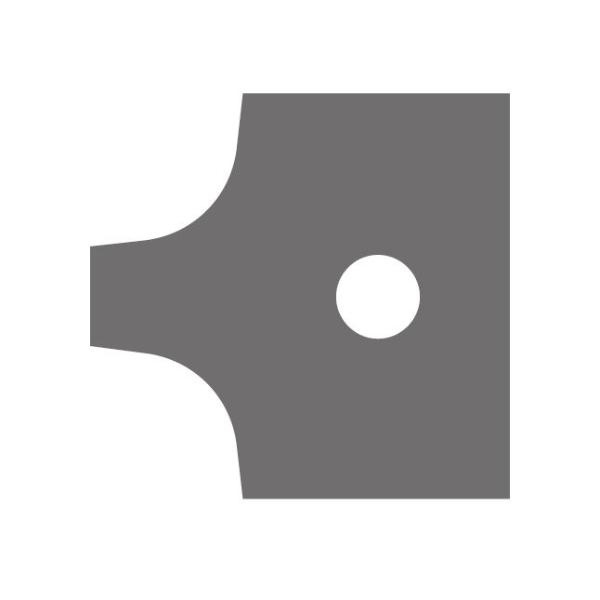 Profilkniv/platte radius 4, 20x2 mm, HM