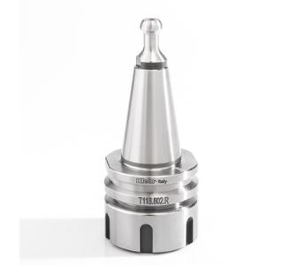 Klein ISO30 chuck for spennhylse, 2-20 mm ER32, 50x50x50 mm, m/kulelager, høyre/venstre (trekkbolt T118.891.R)