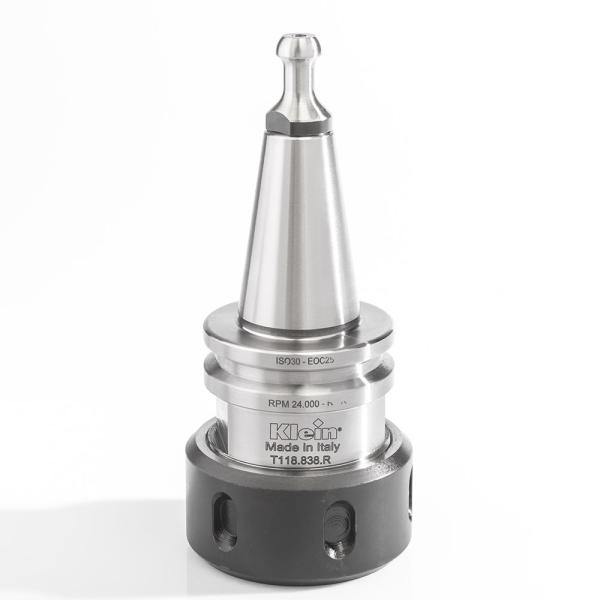 Klein ISO30 chuck for spennhylse, 3-25 mm OZ25, 68x60x50 mm, m/kulelager, høyre/venstre (trekkbolt T118.791.R)