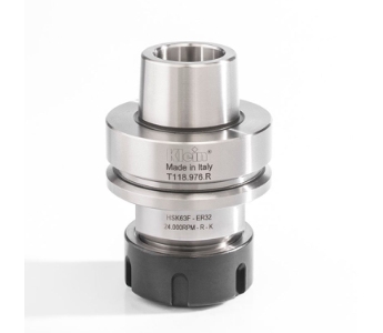 Klein HSK63F chuck for spennhylse, 2-20 mm ER32, 75x50x63 mm, m/kulelager, høyre