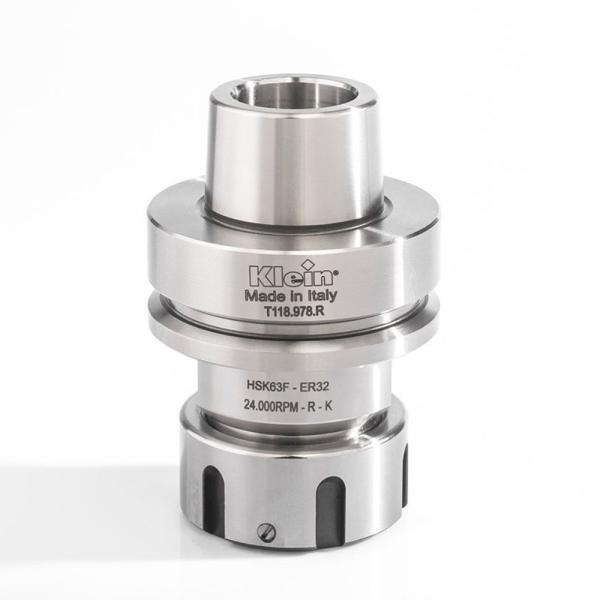 Klein HSK63F chuck for spennhylse, 3-26 mm OZ25, 78x60x63 mm, m/kulelager, høyre/venstre