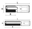 Klein lang overfræserbor HM, til Scheer, Ø10x35x70 mm, M10x1,5, Z2