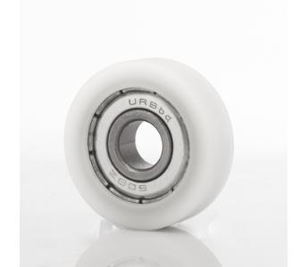 Klein kugleleje med kunststof Ø19x6,4x5 mm til Corian kantfræsere