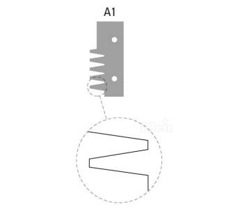 Klein profil A1, 50x22,5x2 mm, for limfugefres TS140