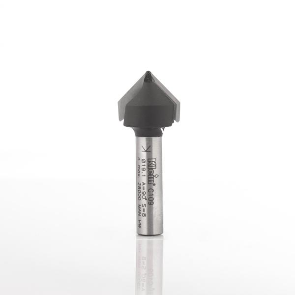 Klein v-spor-/graveringsfres HM 90°, Ø25,4x19x48 mm, S6, Z2