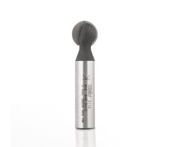 Klein kuglefræser HM radius 6,4, Ø12,7/6,5x57 mm, S12, Z2