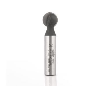 Klein kuglefræser HM radius 6,4, Ø12,7/6,5x57 mm, S12, Z2