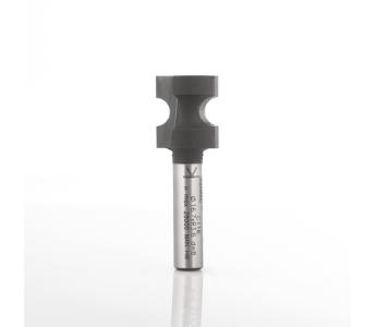 Klein halvstaffræser HM radius 6,8, Ø26x25x54 mm, S8, Z2