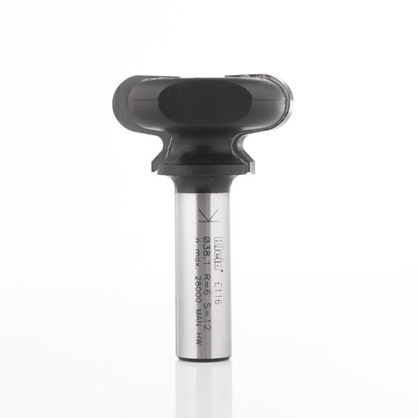 Klein håndgrebsfræser HM radius 8/2, Ø44,5/17x25/22x63 mm, S12, Z2