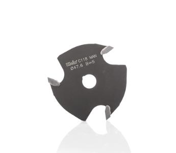 Klein skivenotfres 45° HM Ø47,6x7,94x4 mm, Z3 (senket hull)