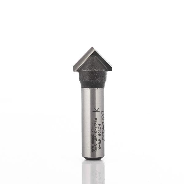 Klein Economy Line v-spor-/graveringsfres HM 90°, Ø12,7x8x40 mm, S8, Z2