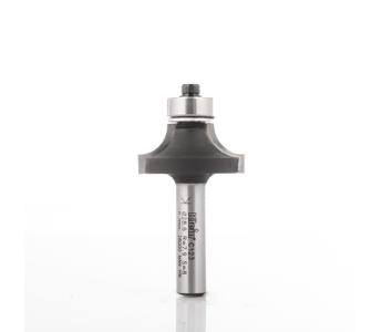 Klein rundingsfræser HM m/stor leje, radius 2, Ø16,7x8x47 mm, S6,4, Z2