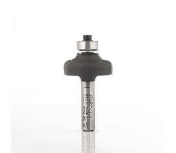 Klein profilfræser (kurve) HM m/leje, radius 4,5/4, Ø28,6x13x51 mm, S8, Z2