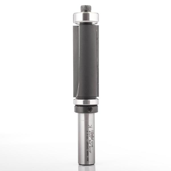 Klein kantfræser HM m/leje i top og bund, Ø19x51x108 mm, S12, Z2