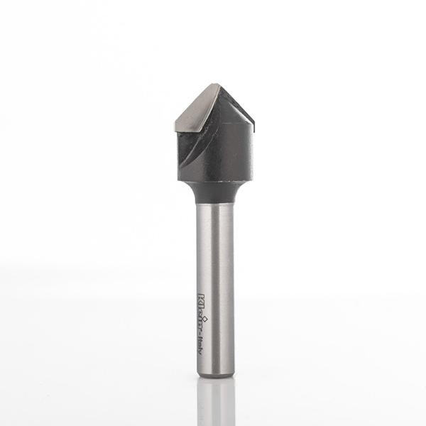 Klein v-notfræser til foldning HM, til alucobond, 90°, Ø18x10x60 mm, S8, Z2