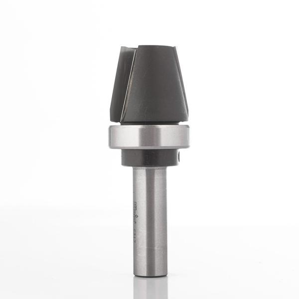 Klein fasefres HM m/kulelager øverst, for corian, 12°, Ø28,6x25x78 mm, S12, Z2
