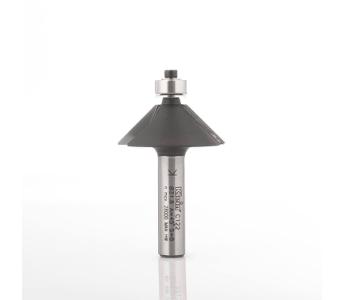 Klein fasefres HM m/kulelager, 15°, Ø13x12,7x46 mm, S6, Z2