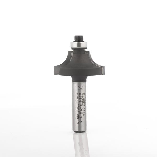 Klein radiefres HM m/lite kulelager, radius 6, Ø24,7x12x51 mm, S6, Z2