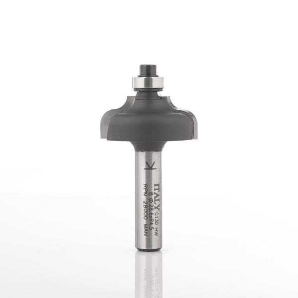 Klein profilfres (kurve) HM m/lite kulelager, radius 4,5/4, Ø28,6x13x51 mm, S6, Z2