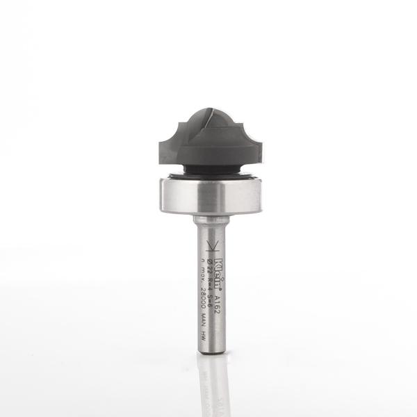 Klein profilfres (kurve) HM m/kulelager overside, radius 4/5,5, Ø22x12x51 mm, S6, Z2