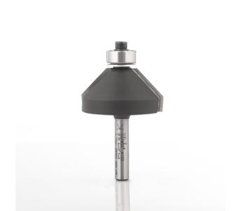 Klein fasefres HM m/kulelager, 45°, Ø35x18x57 mm, S6,4 (1/4), Z2