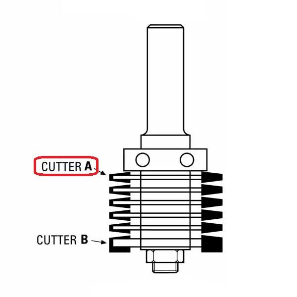 Klein HM sporskjærer A for limfugefres Ø39,2x1,85x8 mm, Z2 (reservedel)