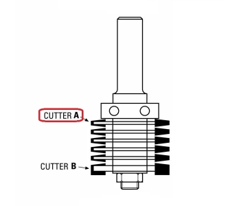 Klein HM sporskjærer A for limfugefres Ø39,2x1,85x8 mm, Z2 (reservedel)