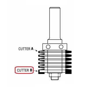 Klein HM slidsfræser B til limfugefræser Ø39,7x5,5x8 mm, Z2 (reservedel)