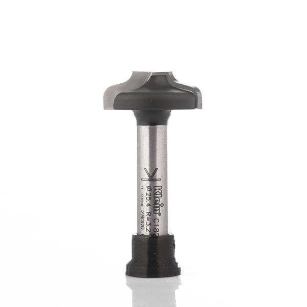 Klein profilfres (dobbel kurve) HM radius 3,2, Ø25,4x9,5x50 mm, S8