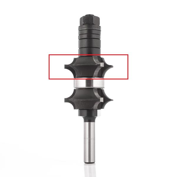 Klein fræser til stilbar rundingsfræser Ø35x14x108 mm, nederst, Z3