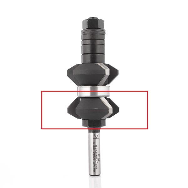 Klein fræser til stilbar fasfræser Ø35x8 mm, øverst, Z3