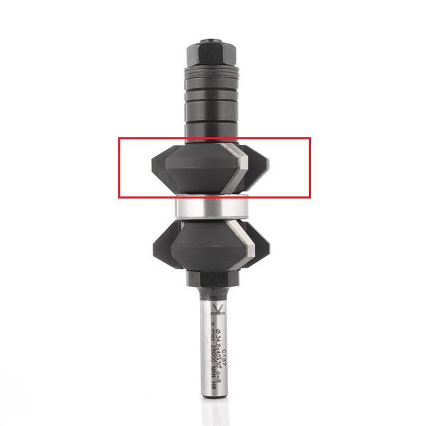 Klein fræser til stilbar fasfræser Ø35x8 mm, nederst, Z3