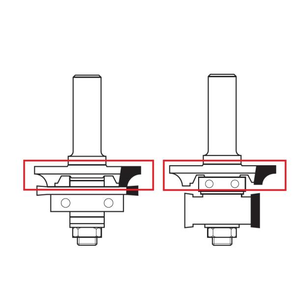 Klein profilfræser (reservedel) Ø49x9x8 mm, Z2