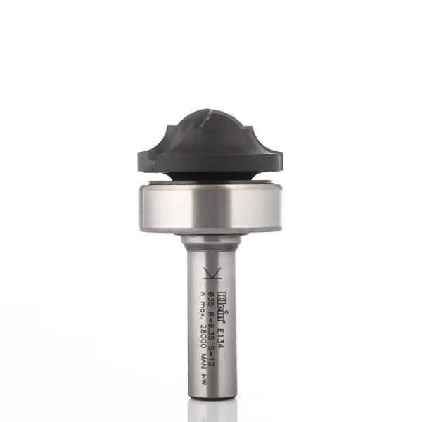 Klein profilfres (kurve) HM m/kulelager overside, radius 6,4/10, Ø35x15x68 mm, S12, Z2