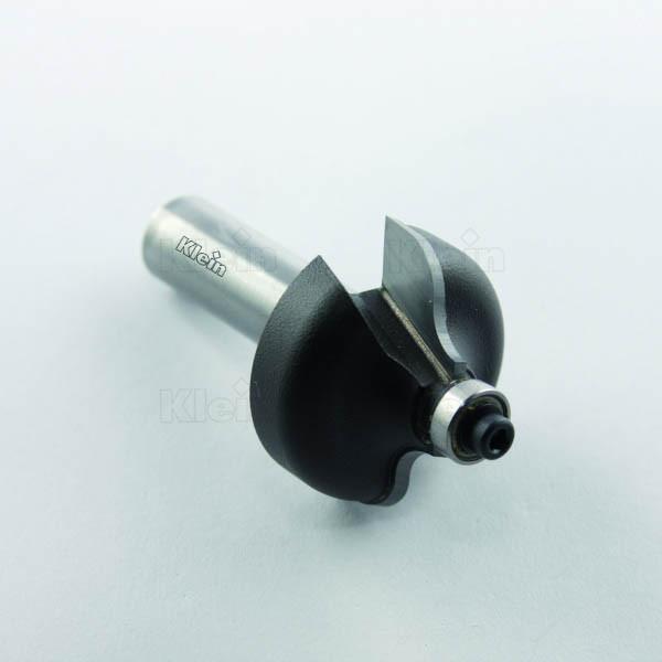 Klein profilfræser (kurve) HM m/lille leje, radius 6/5, Ø35x17,5x65 mm, S12, Z2