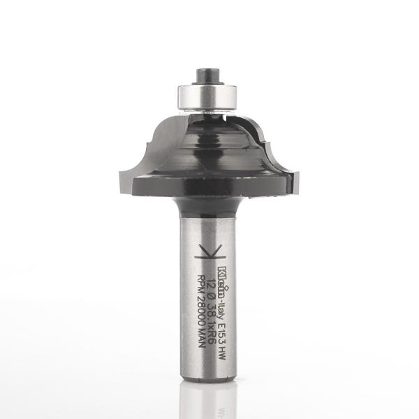 Klein profilfres HM m/kulelager, Ø38,1x15,9x63,5 mm, S12, Z2