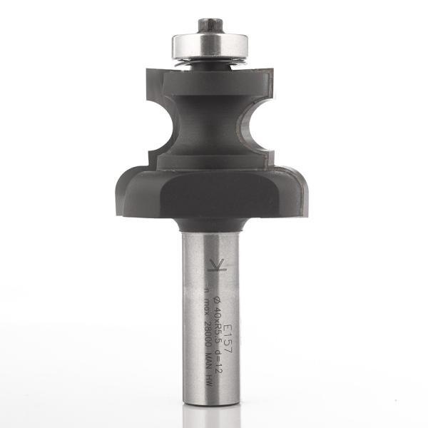 Klein profilfres HM m/kulelager, radius 5,5/6, Ø40x30x78 mm, S12, Z2