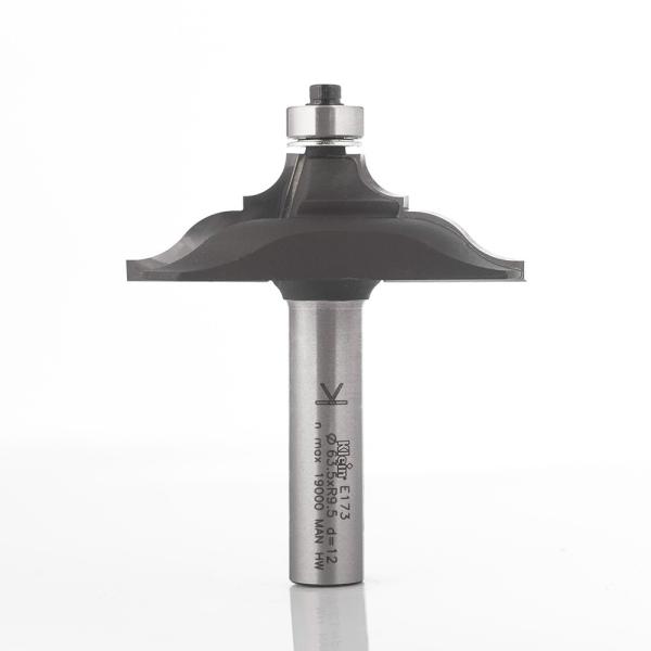 Klein profilfres HM m/kulelager, radius 6,5, Ø64x20x69 mm, S12, Z2