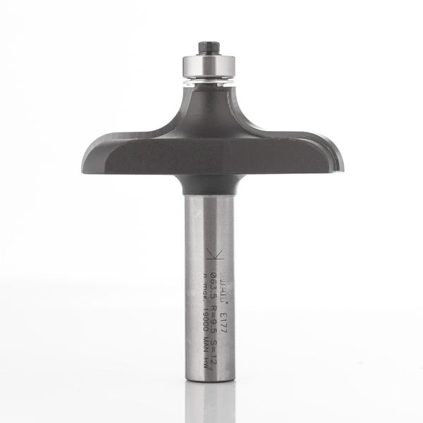 Klein profilfres HM m/kulelager, radius 9,5, Ø64x20x69 mm, S12, Z2