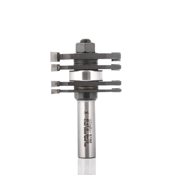 Klein slidsfræsersæt HM m/leje, Ø47,6x3,2-18x76 mm, S12, Z2