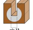 Klein kuglefræser HM radius 6,4, Ø12,7/6,5x57 mm, S12,7 (1/2), Z2