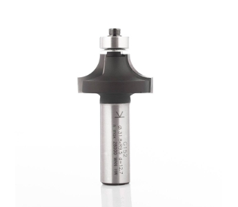 Klein rundingsfræser HM m/stor leje, radius 6,4, Ø25,4x13x62 mm, S12,7 (1/2), Z2