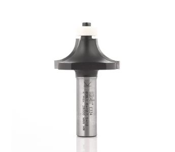 Klein rundingsfræser HM m/leje, til corian, radius 12,7, Ø38x19x65 mm, S12,7 (1/2), Z2