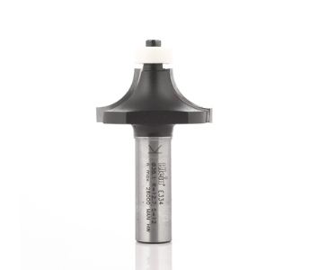 Klein rundingsfræser HM m/leje, til corian, radius 12,7, Ø38x19x65 mm, S12,7 (1/2), Z2