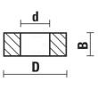 Klein afstandsring til overfræser Ø9,5x6,4x2,2 mm