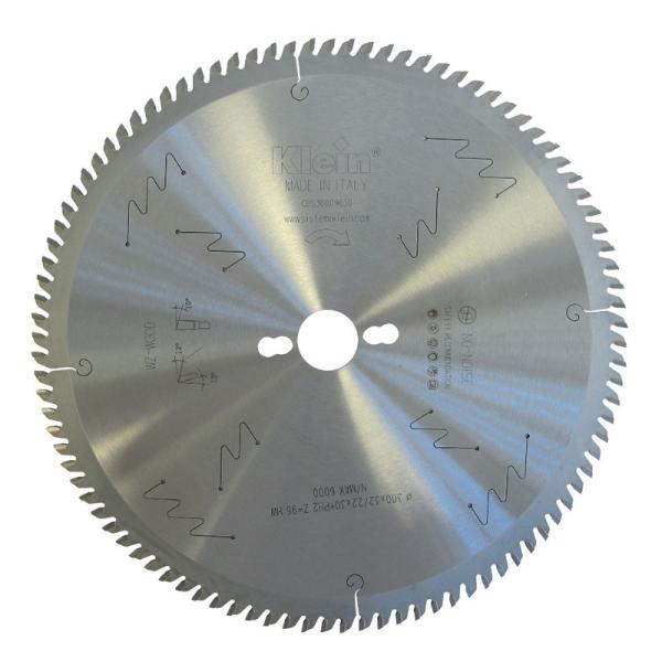 Klein støysvak universalsagblad HM 400 mm - skjærebredde 4 mm, senterhull 30 mm, Z60, 10°, WZ