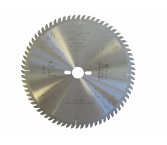 Klein støjsvag formatsavklinge HM 250 mm - snitbredde 3,2 mm, centerhul 30 mm, Z60, 10°, WZ