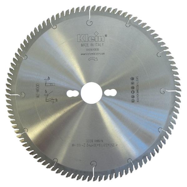 Klein multisirkelsagblad HM tynnsnitt (plast- alu-prof.) 150 mm - skjærebredde 2,2 mm, Ø30 mm, Z60, 10°, WZ
